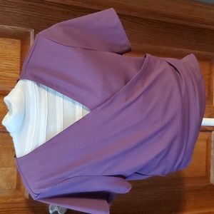 PINK Victoria's Secret wrap and tie top. Size XL. Purple